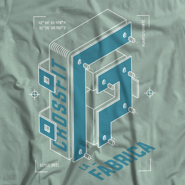 Imagen detalle de diseño de camiseta Blueprint